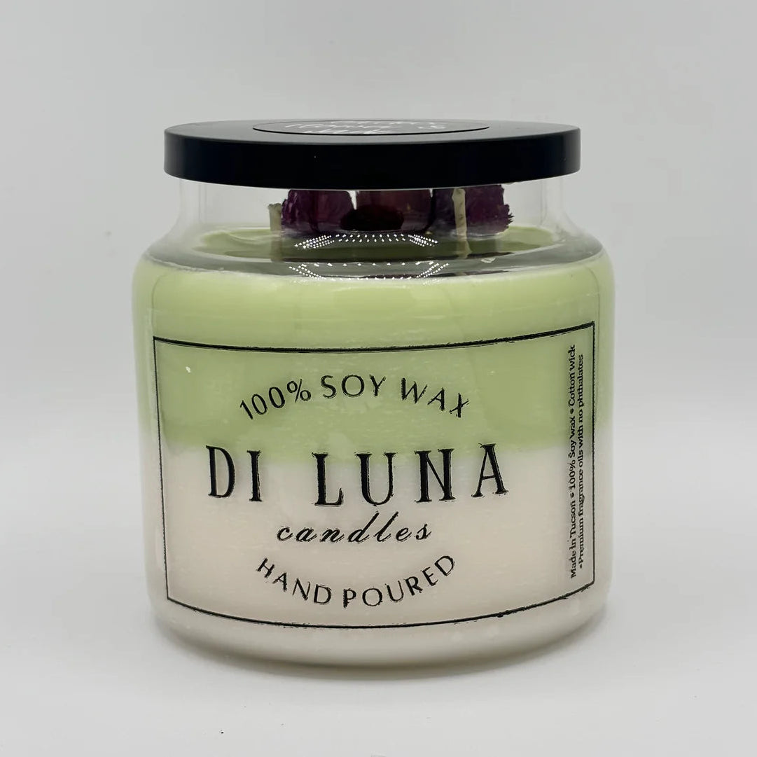 DiLuna Cactus Flower & Jade Candle