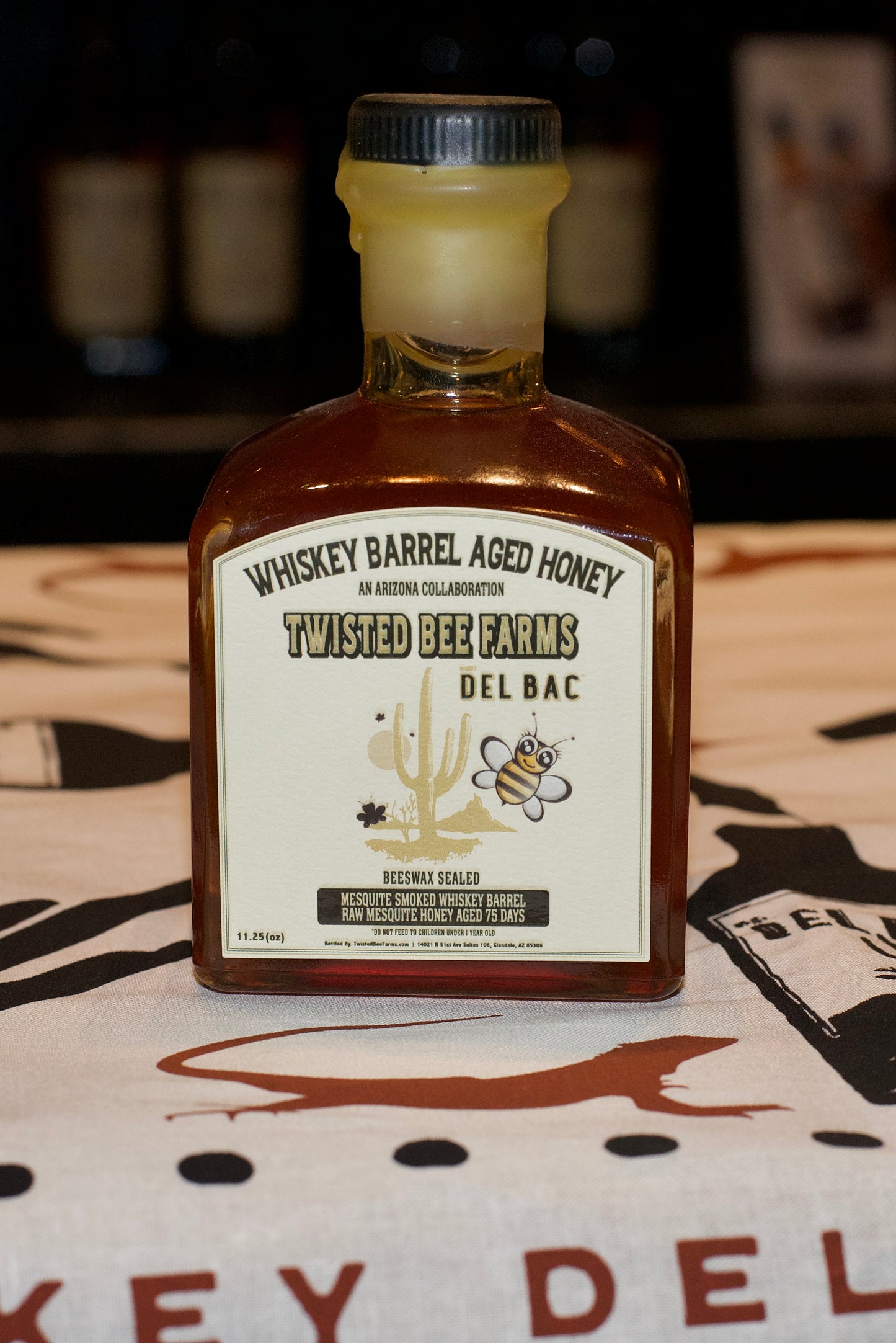 Whiskey Barrel Aged Honey - Twisted Bee x Del Bac Collab