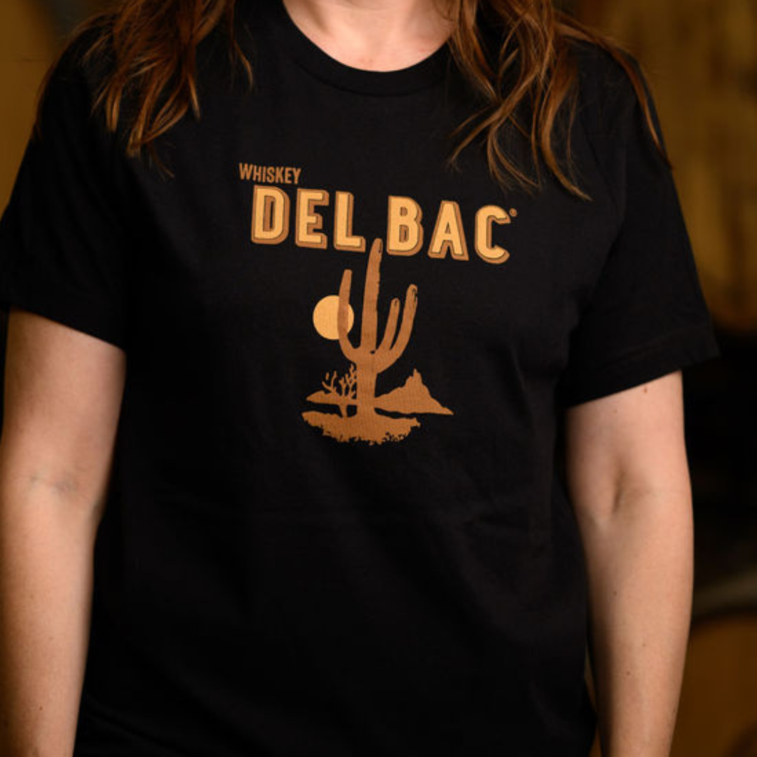 Black Whiskey Del Bac Logo T-Shirt