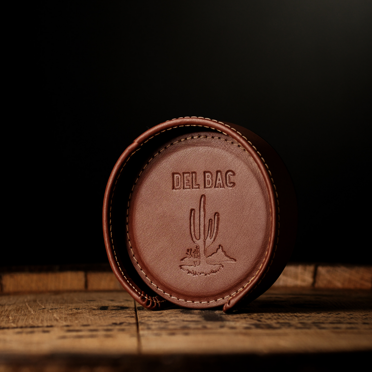 Leather Whiskey Del Bac Coasters