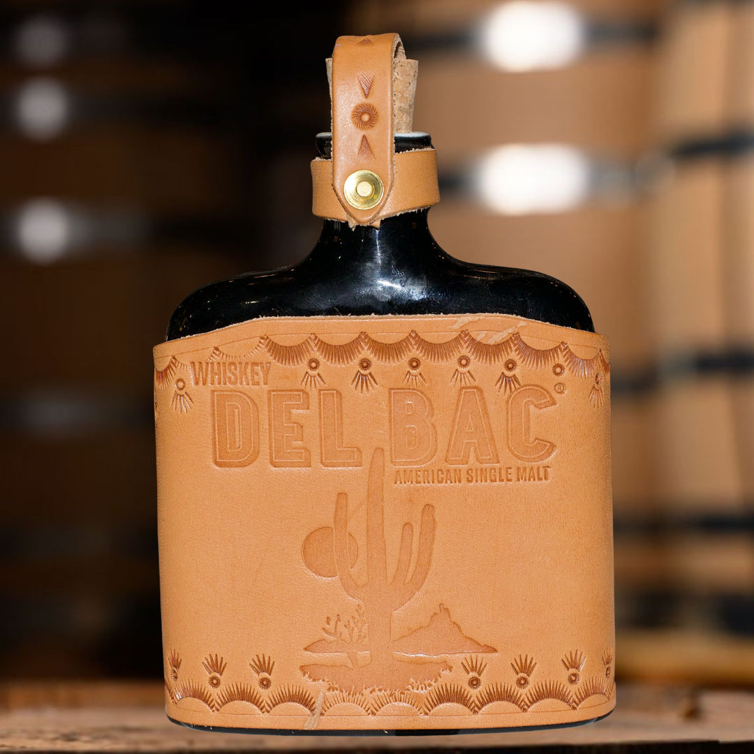 Stagger Lee Adorned Leather Flask