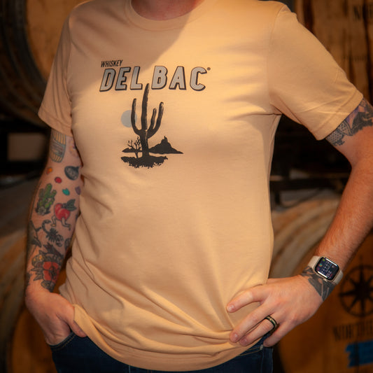 Light Brown Whiskey Del Bac Logo T-Shirt