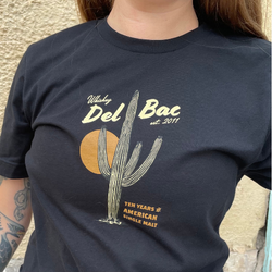 Whiskey Del Bac t-shirt with special edition logo.