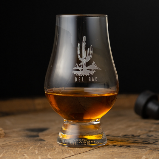 Whiskey Del Bac Logo Glencairn Glass